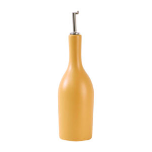 Glazed Turmeric Gold Ceramic Oil Cruet