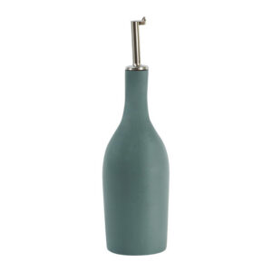 Hand-Finished Kale Green Table Oil Cruet