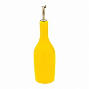 Rounded Lemon Yellow Table Oil Cruet