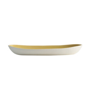 Contemporary Broom Yellow Long Serving Platter