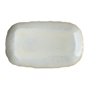 Hand-Finished Ceramic Rectangular Serving Platter