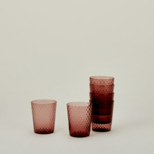 Amethyst Faceted Tumbler Set